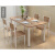 _テーブルシンプロ家庭用家具小型ファストフードテーブルと長方形の四人の洋風テーブルを組み合わせて食事をするテーブルの円角100*50に四椅子を配合する。