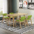 登星全纯木食卓_テーブルと椅子の组み合わせは、テーブルとテーブルの组み合わせは、西食卓モダシンプ長方形テーブル原木色（Z字椅子に似合う）テーブルの四つの椅子です。