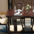 夢美斯宣布テーブル新中国式ワックス木純木テーブルセットレストラン長方形テーブル901テーブル