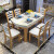 晟揚テーブル大理石テーブル純木テーブルとテーブルと椅子の組み合わせが伸縮したたものです。モダシンプさんの家庭用食事テーブル柚子白1.2/1.35 m【テーブル別】