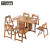 一世代の匠師が折られた食卓小タワーダイン長方形多機能4純木6椅子8人が家庭用のテーブルに伸縮可能です。1テーブル1.3メートル、2つの椅子と白黒1.3メートル、6つのテーブルの原木色（全純木）