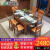 中国語の家庭用ゴム木純木のテーブルとテーブルの組み合わせモダン中华四角いテーブルとテーブルの小さなテーブルの小さなテーブルテーブルの大理石の表面のテーブルの6つの椅子