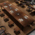 工業風の大型洋風の食事テーブルとテーブルの組み合わせは鉄芸純木のテーブルがあります。アメリカンカフェの長方形のテーブルLOFT食事テーブル300*幅120*高さ75ボードが厚い5 CMです。