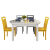 ヴァンスターハウステーブル純木折られたテーブルとテーブルと椅子の組み合わせダンシンプ家庭用円卓カラー焼き楕円形テーブル1テーブル4椅子（Aタイプ）