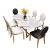 パプア大理石の食卓北欧のテーブルとテーブルのセット小さいタプレン6人の長方形の後モダン軽い贅沢な食卓家庭用テーブル2メートルの大理石の食卓（カスタマイズが必要です）