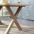 A家の北欧食卓椅子純木脚腰掛けテーブルセットモダシンプ家庭用四角いレストラン家具一テーブル素朴な空間原木色一テーブル四椅子