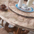 梵束テーブル純木テーブル大理石テーブルセット丸回転テーブル北欧食卓レストラン家具1.2 mテーブル（回転台まで送ります）