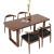 純木のテーブルと椅子の組み合わせ160 x 70 x 75テーブル六椅子