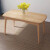 霊妍閣テーブル純木食テーブルセット北欧モダシンプテーブル家庭用長方形テーブル原木色（蝶々椅子）一テーブル2椅子（1.2*0.6メートル）