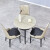 liang威（LW）live威事務商談テーブルと椅子を組み合わせた円形店舗対応テーブル事務室のお客様対応テーブルの棚にあるミルクティーのお店の小さな円卓があります。