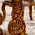 大理石洋風大理石の円卓の純木彫りのアメリカ式テーブル天然雨琳エンドルのアンティークベルト回転テーブルのテーブルとテーブルの椅子の1.3メートルの天然大理石