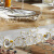 夢の美斯宣洋風の食事のテーブルとテーブルの組み合わせ大理石のテーブルの純木の天然の黄色の玉の大きい家型の客間の長方形のテーブルの説明金のテーブル798天然の米の黄玉の台の面（1.3メートル）の食卓