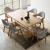 林氏の大仕事の食卓のフルコースのテーブルとテーブルの組み合わせ6椅子の北欧家庭用ワックステーブルGT 1 R-Aテーブル+LS 046 S 1食事用椅子*6