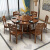 上林春テーブル純木テーブルテーブルテーブルテーブルテーブルテーブルセット中国式モダシンプレル白色洋風大円形テーブル家庭用夕食テーブル白