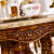 大理石洋風大理石の円卓の純木彫りのアメリカ式テーブル天然雨琳エンドルのアンティークベルト回転テーブルのテーブルとテーブルの椅子の1.3メートルの天然大理石