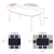 法嵐カード（FLANCARD）テーブルセットテーブルモダシンプ純木北欧マーブルテーブル1.3 x 0.8 m【コメントテーブルカラー】シングルテーブル
