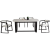 デザイナーの項北欧焼石純木テーブル長方形小タワーレストラン軽奢大理石テーブルホテル家具モダシンプ1.6 m 1.8 m 6人テーブル大理石テーブル140*80 cm