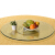 円テーブル回転テーブルテーブルテーブルテーブルガラスホテルレストラン円形回転盤家庭用デスクトップ回転テーブル大円テーブル回転台直径60 cm厚さ1 cm+金沙台