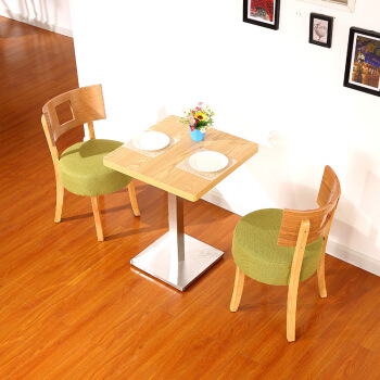 紀廷のテーブルと椅子の組み合わせ洋風喫茶店のテーブルと椅子のセット茶レストランのミルクティーのお店のレストランの商談カードホルダーソファ0.6*0.6メートル角テーブル