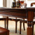 展程テーブル全純木餐テーブルとテーブルとアメリカンカントリーテーブルを組み合わせた全白ワックステーブル全純木テーブル（1テーブル4椅子）