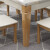 錦の巣の食卓の大理石の食卓の組み合わせモダシンプテーブル家庭用長方形北欧純木食卓FR-21原木色の1.3メートルのテーブルの4つの椅子