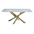 北欧の長方形の大理石の食卓シリプロテーブルテーブルテーブル小さなテーブルテーブルの組み合わせテーブル140*70*75