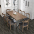 鉄意拾木北欧創意純木鉄芸テーブルセットシンプロモーダ家庭の食卓6人の長方形テーブルコーヒー喫茶レストランのテーブルと椅子のデザイナー家具のリビングルームのサイズをカスタマイズした定金非製品です。