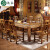朝純木の食卓に浴びるチャンギのテーブル純木の長方形の中国明清古典彫刻西洋テーブル古代テーブルに倣う赤い檀色のテーブル138 cm*80 cm*75 cm