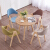 北欧纯木商谈テーブルと椅子の组み合わせ創意レジャーエリアのお店は接客テーブルと椅子のモダシンプロビジネスオフィスの小さなテーブルと椅子の组み合わせを行います。