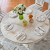 尊敬する范洋风の大理石テーブルの長方形の円形の2つのテーブルの组み合わせテーブル1.35メートルのテーブル+6椅子