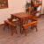 中国に根をおろした楡の木のテーブルとテーブルを組み合わせた純木のテーブルは、古中国四角いテーブルのベンチを模した明清式のリビングルームの家具です。