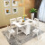 一世代の匠师が折られたテーブルテーブルの小タイプリ長方形2多機能4純木6椅子8人が家庭用テーブルに伸縮可能です。1.45メートルの六椅子と白黒（全純木）