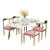 北欧ins大理石テーブル長方形の軽い贅沢な食事テーブルとテーブルの組み合わせモダシンプテーブル