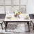 芝华仕ファーストクラスの钢化ガラスのテーブルとテーブルを组み合わせた家庭用長方形テーブル。