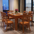 林蘭（linlan）純純木食のテーブルとテーブルのセットは中国式モダシンプレルのオークテーブルのセットは全純木小タワー西テーブルで1.45 m地中海-薄い茶色のテーブル六椅子（全純木）です。