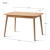 シーフードテーブルとテーブルの組み合わせ北欧純木テーブルシプロ長方形テーブルレストラン家具PT 008テーブル4椅子7-15日出荷します。