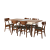 KKA北欧modanテーブルテーブルテーブルの食事椅子伸縮可能なテーブルとテーブルのレストランは、電磁炉PTDK 012【15日間出荷】テーブル4つの椅子【PTDK 012 T+PTMK 001 Y-A】があります。