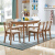 QUANUホーム北欧の食事テーブルと椅子の4つのテーブルは、伸縮性の高いガラステーブルの椅子レストラン120731テーブルの4つの椅子があります。
