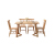 疆騰北欧フルコースのテーブルとテーブルのセットの大きさは、4人6人の長方形テーブルとラバーの木の家具胡桃色の1.2メートルのテーブルです。