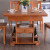 楽瑪仕（Rogmas）テーブル純木伸縮食テーブルと椅子セットモダシンプ収納テーブル海棠色一テーブル四椅子（1.3 m）