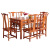 詠月紅木家具アフリカ花梨（学名：ハリネズミ紫檀）テーブルテーブルテーブルテーブル純木テーブル中華古典テーブルセット1.48 mテーブル+6食事椅子