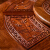 【3つの7つの割引】紅木家具アフリカの花梨（学名：ハリネズミ紫檀）純木のテーブルと椅子を組み合わせた中華料理台のテーブルの円卓に回転盤が付いています。