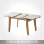 SUNHOO（SUNHOO）純木食のテーブルと椅子の組み合わせ北欧家庭用の小戸経済型ガラステーブル17 CT 806テーブル4椅子（805食の椅子を配合）