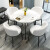 泰多斯シンプルモダンはテーブルとテーブルの組み合わせを接待します。テーブルと椅子を組み合わせて、二、四四四椅子を組み合わせます。喫茶店のレジャーテーブルとテーブルと椅子の白い円卓と白い革椅子の90 cmの三席です。