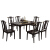 AZEテーブル純木テーブル新中国式レストラン家具テーブルとテーブルとテーブルを組み合わせた長方形テーブルを一つのテーブルに6つの椅子を一つのテーブルに4つの椅子（1.3メートル）