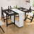 豪畅な食事のテーブルとテーブルを折りたたみましたテーブル纯木食事小テーブル简易多机能テーブル伸缩小タワーテーブル伸缩小タワーテーブルテーブルとテーブルの组み合わせは白黒1テーブル+4椅子です。
