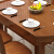 摩高空間純木食テーブルセットシンプロモダン両用伸縮式テーブル多機能テーブル1テーブル6椅子-胡桃色SA 64
