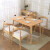 食卓北欧純木食テーブルセット家庭用テーブルミニダインテーブル長方形レストランのテーブル代金を写真に撮ります。