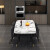 良縁家のプライベート大理石テーブル北欧純木餐テーブルセット小さいタイプロプロ6人の長方形家庭用テーブル1.3*0.7メートルのシングルテーブル（色は備考を撮影します）
