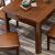 Batesonテーブル全純木テーブルとテーブルとテーブルの組み合わせ小さなタイプロ長方形レストランのテーブル胡桃色の単独テーブル（1.2メートル）